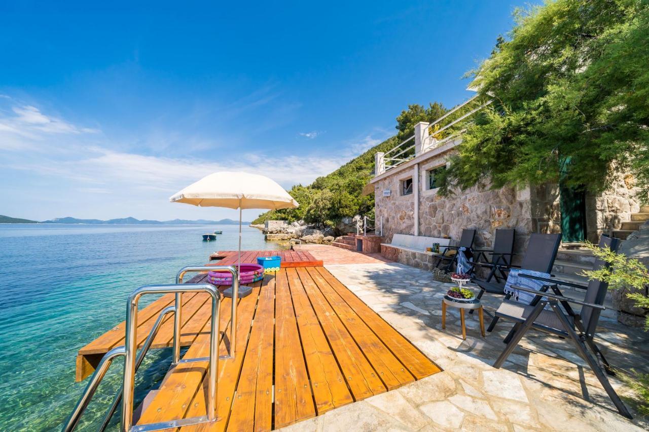 Apartments Ratac Lobrovic With Private Beach And Beautiful Sunset Slano Exteriér fotografie